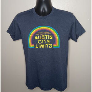 Austin City Limits ACL Music Television Adult Small T-shirt Blue Tee Next Level